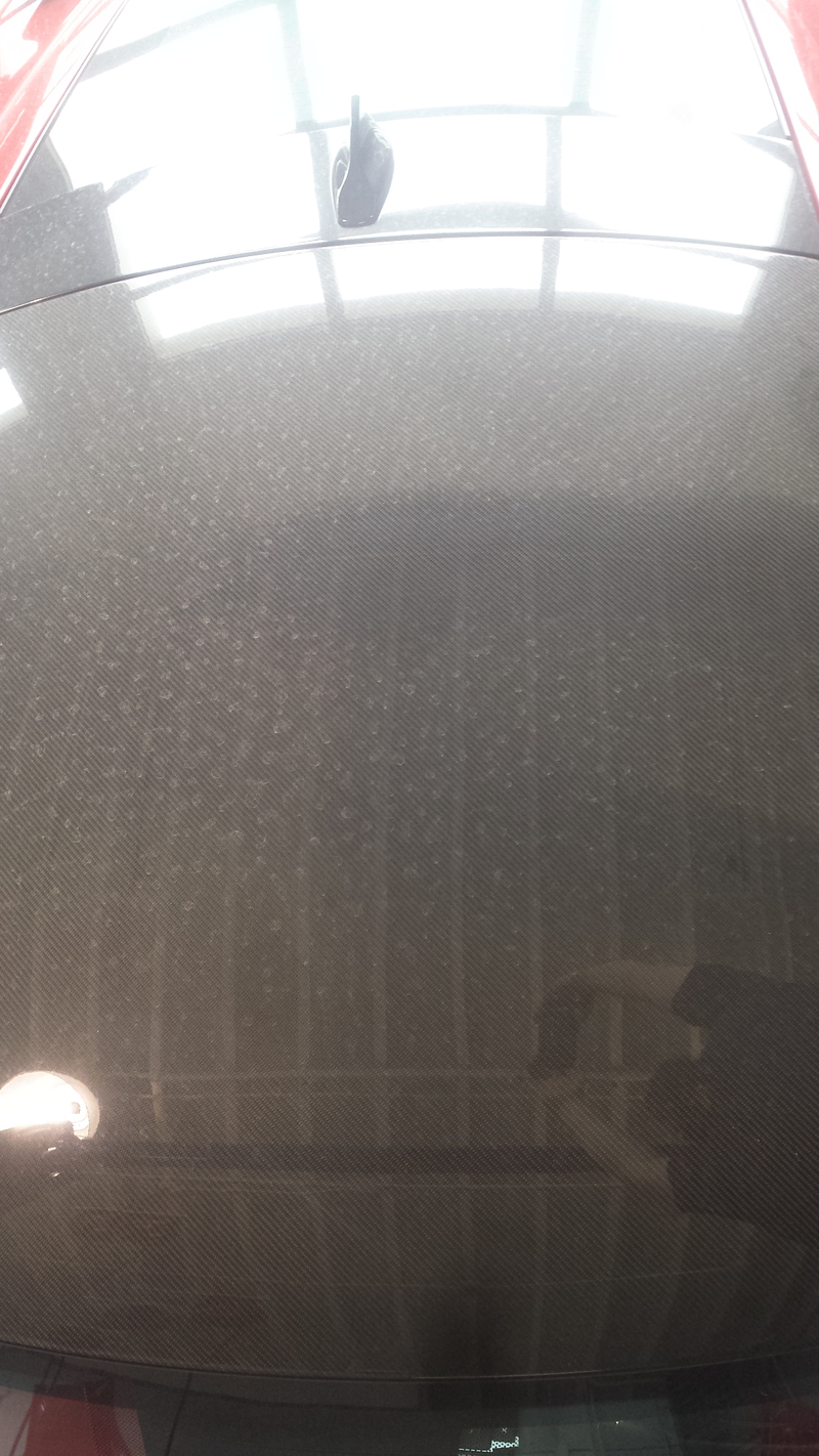 This is a carbon fiber roof panel incase you were wondering.